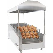 Resim Pimak Kömürlü Yatay Tip Piliç Makinesi 6+6 Şiş 30 + 30 Piliç 