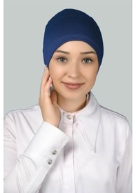 Resim Altobeh Hazır Pratik Geçmeli Uzun Boru Tesettür Bonesi - Açık Kot 