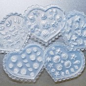Resim 3D Şeffaf Kalp Silikon Kalıp, DIY Tırnak Sanatı Oyma Yumuşak Şablonu, El ve Ayak Süslemeleri, Takı Yapımı vb. İçin Uygun 