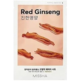 Resim Kırmızı Ginseng Özlü Canlı Görünüm Sağlayan Yaprak Maske 1ad Airy Fit Sheet Mask Red Ginseng 