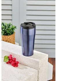 Resim Cooker 0.40 Lt Paslanmaz Çelik Termos Kamp Ofis Piknik Termosu Mavi 