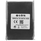 Resim S-link MSATA TO SATA Harici 2.5" Siyah Hdd Kutusu 