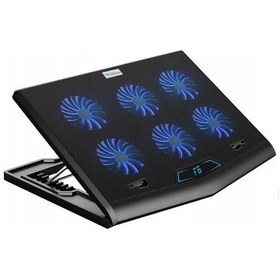 Resim Notebook Laptop Soğutucu Stand Yükseklik Hız Ayarlı 6 Fanlı 2 Usb 