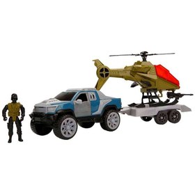 Resim Sunman Oyuncak Maxx Wheels Helikopter Çekici Araç 03533 SUN-MOL-MXX 