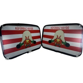 Resim Tky Oto Cam Perde Aksesuar ’küfürbaz Haydo’ (Tüm Otoların Yan Camlarına Ölçüleri Uygundur.) 