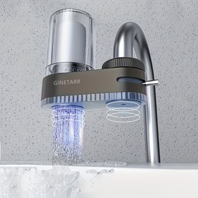 Resim Musluk Su Arıtıcı Filtre Elemanı - Kirleticileri Giderir, Tadı ve Kokuyu İyileştirir, Basınçlı Filtre Sistemi, Elektrik/Pil Gerekmez, Mutfak & Banyo Lavaboları İçin Kolay Kurulum 