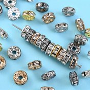Resim 50 adet Neovivi 4/6/8/10mm Karışık Renk Yapay Kristal Rondelle Aralayıcı Boncuklar - Takı Yapımı için Fasetli Kesim Tasarımı, Bilezik & Kolye DIY Aksesuarları, Bilezik Yapımı İçin Boncuklar 