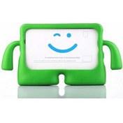 Resim iPad Uyumlu 9.7 2018 (6.Nesil) Uyumlu Kılıf Standlı ve Tutma Kollu Yumuşak Silikon Çocuk Tablet Kılıfı 