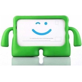 Resim iPad Uyumlu 9.7 2018 (6.Nesil) Uyumlu Kılıf Standlı ve Tutma Kollu Yumuşak Silikon Çocuk Tablet Kılıfı 