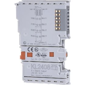 Resim Beckhoff KL2408 8 Kanallı Dijital Çıkış Terminali 24 V Dc Kutusuz Üründür 