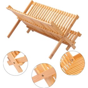 Resim Three Beans 20 G Rid Kurutma Raf Doğal Bambu Depolama Raf Plaka Raf Süzgeç Bulaşık Raf Mutfak Kurutma Raf Masaüstü Raf Pot Kapak Tutucu | Raflar ve tutucular (Yurt Dışından) 