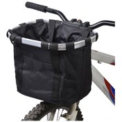 Resim Samdoo Alüminyum Bisiklet Sepeti, Hızlı Kurulum, 6 Kg Yük Taşıma, Oxford Kumaş, Siyah, 22-31.8 Mm Direk Çapı Siyah 