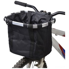 Resim Samdoo Alüminyum Bisiklet Sepeti, Hızlı Kurulum, 6 Kg Yük Taşıma, Oxford Kumaş, Siyah, 22-31.8 Mm Direk Çapı Siyah 