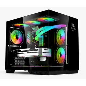 Resim GAMETECH Prıme Grand 7 Adet A-rgb Fanlı Dereceli Akvaryum Oyuncu Kasası 