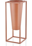 Resim The Mia Suelo Vazo Terracota & Bakır 29 X 29 X 70 Cm 