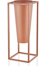 Resim The Mia Suelo Vazo Terracota & Bakır 29 X 29 X 70 Cm 