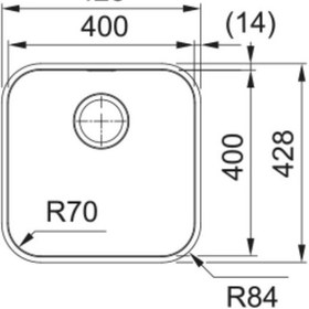Resim Franke Srx 110-40 Tezgah Altı Çelik Eviye 