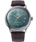 Resim Orient Bambino RA-AC0023E30B Kurmalı Otomatik Deri Kahverengi Yeşil Kadran 41 mm Erkek Kol Saati 