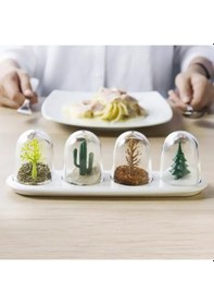 Resim Dört Mevsim Baharatlık - Four Seasons Spice Shakers Gri 