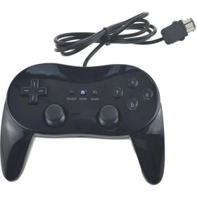 Resim Lalulala Siyah-Beyaz/siyah Klasik Kablolu Oyun Denetleyicisi Oyun Pro Nintendo Wii Için Uzaktan Oyun Denetleyicisi Gamepad (Yurt Dışından) 
