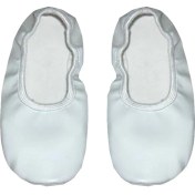 Resim Beyaz Pisipisi Bale Ayakkabısı Bir Beden Büyük Sipariş Veriniz 20 No 