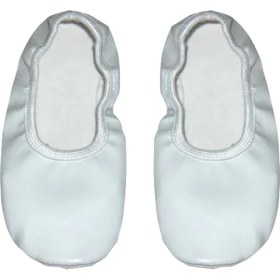 Resim Beyaz Pisipisi Bale Ayakkabısı Bir Beden Büyük Sipariş Veriniz 43 No 