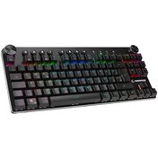 Resim Rampage KB-RMW23 SCOUT Bluetooth RGB Led LC Layout Jixian Blue Switch Gaming Mechanical Keyboard 