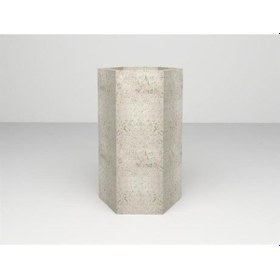 Resim Nuano Consept Hera Serisi Köşeli Saksı Bej 40x80 