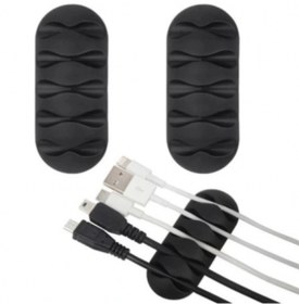 Resim SELFBUYSELL Kablo Tutucu 5 Kanallı 3lü Siyah (5324) 