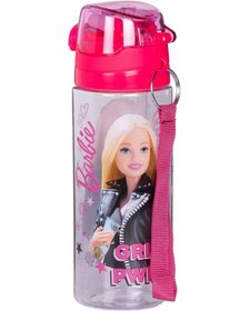 Resim Wiggle 500ml Barbie Pipetli Askılı Kilitlenebilir Su Matarası Pembe 