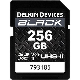 Resim Delkin Devices 256GB Black UHS-II SDXC V90 Hafıza Kartı (DSDBV90256) 