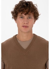 Resim U.s. Polo Assn. Erkek Vizon Süveter 50318158-vr052 Vizon 