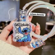 Resim Disney Stitch Kablo Koruyucu, Yıldızlı BebekStitch Kırılma ve Ezilme Karşıtı Çizgi Film Koruma Kılıfı, Ev, Ofis ve Seyahat Kullanımı İçin Uygun, Mükemmel Tatil Hediyesi 