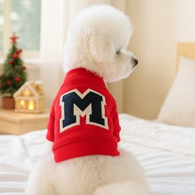 Resim Küçük Köpekler İçin Noel Kırmızı Kazak - Snap Düğmesi Kapanışlı Rahat Örgü Evcil Hayvan Kazak, Pomeranian, Chihuahua, Shih Tzu İçin Yumuşak Sıcak Kış Kıyafeti - Tatil Partisi ve Fotoğraf Çekimi Kıyafeti (Sadece Elde Yıkama) - Sevimli Köpek Kıyafetleri, Şenlikli Köpek Giyimleri, Eğlenceli Köpek Giyimleri, Rahat Köpek Giyimleri, Köpek Modası, Pomeranian Aksesuarları 