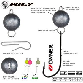 Resim Wily Jig Head Mafsallı Owner İğneli - Limon 
