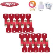 Resim 20 Adet Usb Flash Sürücü Flash Kalem Sürücü 128mb 256mb 1gb 4gb 8gb 16gb 32gb Red Usb 2.0 2gb Diğer 