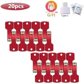 Resim 20 Adet Usb Flash Sürücü Flash Kalem Sürücü 128mb 256mb 1gb 4gb 8gb 16gb 32gb Red Usb 2.0 2gb Diğer 