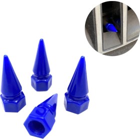 Resim Mabelme Store Sivri Mermi Sibop Kapağı Plastik 4'lü 32MM Mavi 