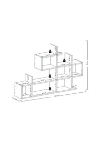 Resim Lagomood ENKY Duvar Rafı Antrasit - Ceviz 