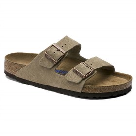 Resim Birkenstock Arizona Soft Footbed Erkek Terlik - Boz Kahve 