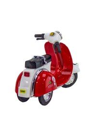 Resim Oyuncak Scooter Motosiklet Metal Çek Bırak Kırmızı 12 Cm 