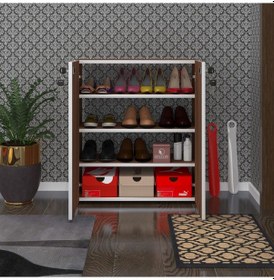 Resim Kenzlife Ayakkabılık Ayakkabı Dolabı Kilitli Gutan Cvz 080 70 32 Kapaklı Ofis Dolabı 