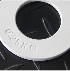 Resim Dolıty 2 Adet Çelik Fraksiyonel Ağırlık Plakası Mikro Beyaz-0.25kg 