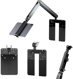 Resim Coverzone Profesyonel iPad ile Uyumlu Tablet 12.9 inçe kadar Uyumlu Telefon Tutucu Yüksekliği Ayarlanabilir Kol Ve Kendinden Açısı Ayarlanabilir 3 Eklemli 360 Derece Siyah Renk P96T (P96T) 