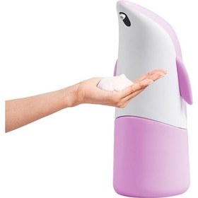 Resim Kızılötesi Sensör Otomatik Kabarcıksız Temassız Sterilizasyon Dezenfeksiyon Temizleme Sabunluk Pembe (Yurt Dışından) 