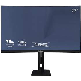 Resim Technopc TPL27CS 27" FHD VA 8ms 250Nit HDMI-DP-VGA Asansörlü Ayak Curved Monitör TPMNT10F080656 