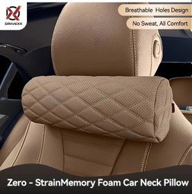 Resim Chuangyinshop Deve Hafızalı Köpük Başlık Yastığı Nefes Alabilir Hex Desen Uzun Yolculuklar 