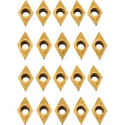 Resim Vigortrading Lkpcıgcxm 20 Adet DCMT070204 YBC251 Bıçakları Altın Karbür Uçlar Cnc Torna Kesici Torna Torna Aracı Sıkıcı Bar (Yurt Dışından) 