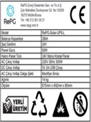 Resim RePG Solar Güç Kaynağı 300 Watt 220 Volt Ac Çıkışlı ( 4x7 Ah Akü - Panel 50 Watt - Usb Ve 12 V Dc Çıkış) 