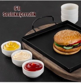 Resim 15688 6lı Sunumluk Kase Mini Çerezlik Şekerlik Reçellik Sosluk Çerezlik Kase Seti Diğer 